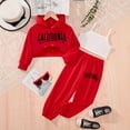 thumbnail image 2 of MuXiKeJi Clothes valentine outfit for little girls,Girls Clothing Sets Size 7 Cartoon Print Lightweight Hoodie Pullover Sweatshirt Tracksuit Jogger Sweatpants Winter Sweatsuit Clothing for Girl, 2 of 7