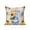 Gray, variant on 1 Pack Outdoor Throw Pillow, Sunflower Gnomes Waterproof Pillow with Insert Included, Summer Botanical Floral Teal Striped Decorative Accent Cushion Sofa Pillows for Patio Porch, 16 x 16 In