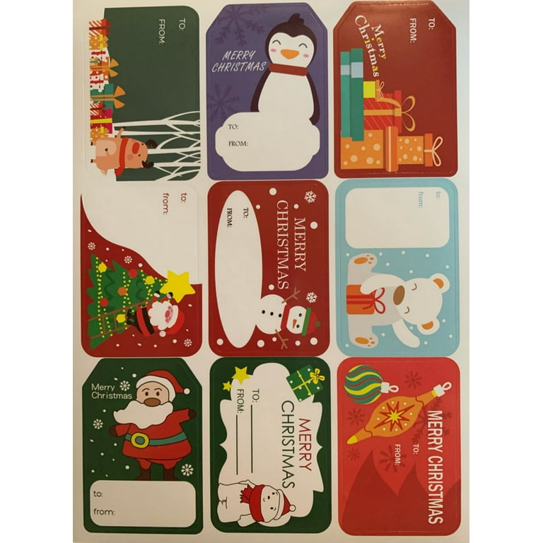Christmas Self Adhesive Gift Sticker The Holiday Aisle