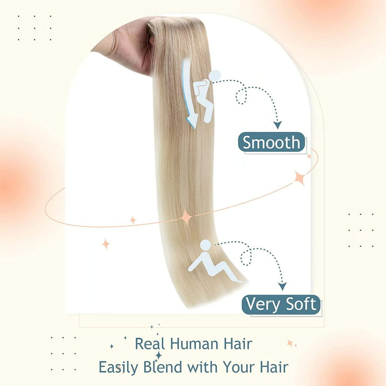  Hair Extensions Clip in Human Hair Extensions Smooth