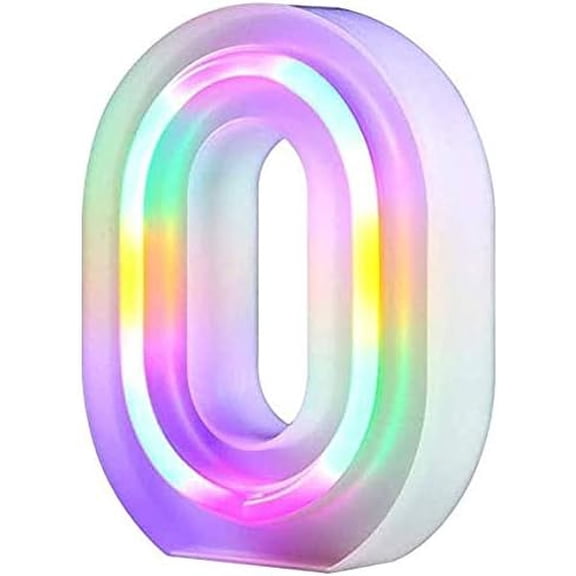 LED Neon Letter Lights, Light Up LED Letters Lights Light Up Marquee Letters Lights Letters Neon Signs Battery USB Multicolor