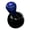 Blue, variant on Customizable Chrome Vehicle Push Button Starter Handle Steering Wheel Control Lever For Installation And Unique Styling