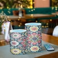 thumbnail image 3 of Yayeee Flameless Candles with Remote Flickering Battery Operated Multi Color Changing, Colorful Floral Pattern, 3 of 7