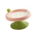 thumbnail image 3 of Serenable Ceramic Raised Cat Bowl Elevated Food Water Bowl large red green, 3 of 9