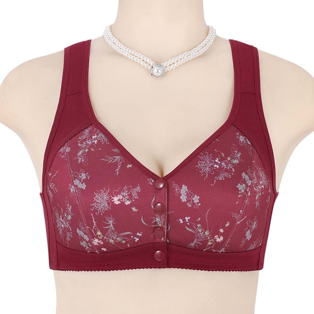 Bra Lingerie for Leisure Everyday Ease Front Button Seamless Backless comfort with Adjustable Straps and Cup Design for All Seasons Fashionable Yet Practical