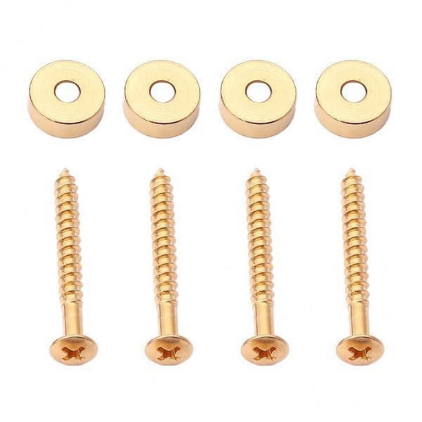 Juego de 4x 4 Piezas de Virolas de Unión de Cuello de Hierro para Piezas de Repuesto de Bajo de Guitarra