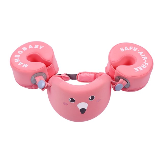 Entrenador de piscina de manga de natación con flotador de brazo no inflable para niños de 3-6 años Irfora Rosa
