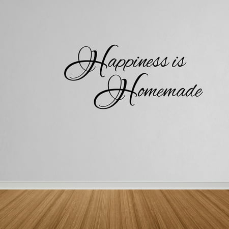 wall decal quote happiness is homemade wall decal kitchen wall