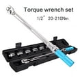 thumbnail image 3 of Amdohai 7PCS 20~210N.m Steel Torque Wrench Socket Set 1/2 Torque Wrench 1/2 Hexagonal Socket Auto Inspection, 3 of 8