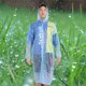 thumbnail image 1 of Impermeable Transparente Impermeable Al Aire Libre Adulto Transparente Portátil Reutilizable Impermeable Moda Senderismo Camping Impermeable Azul ANGGREK Fashion Raincoat, 1 of 8