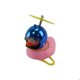 thumbnail image 2 of Pato Decorativo Rosa Con Casco Cromado Azul, 2 of 4