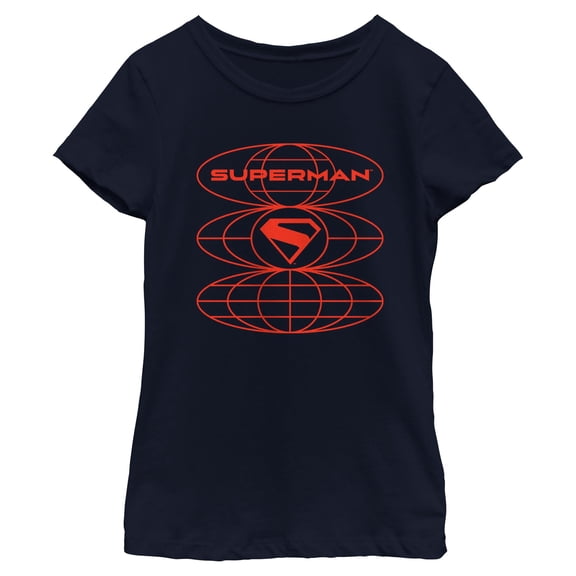 Girls Superman Global Hero T Shirt