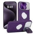 thumbnail image 2 of Compatible con 6,7" con funda para cámara y soporte [a prueba de golpes y suave] para todo el cuerpo del teléfono 16 Pro Max para hombres y mujeres, 2 of 2