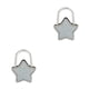thumbnail image 1 of Jumpingount Ganchos para llaves brillantes con forma de estrella de nuevo diseño, bolsa lateral de de Metal, gancho colgante de aleación, blanco brillante 2piezas, 1 of 6