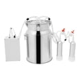 thumbnail image 3 of 10L Goat Milking Machine, Continuously Adjustable Suction Pulsation Vacuum Electric Milker, Portable Milking Machine for Cows and Goats with Food Grade Stainless Steel Milk Bucket, 3 of 9