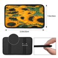 thumbnail image 3 of Bingfone Car Four-Season Universal Armrest Box Mat,Car Armrest Seat Cover Soft Leather Waterproof Armrest Cover Center Console Mat-Sunflowers, 3 of 7