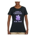 thumbnail image 2 of Wild Bobby, I Have Crystals For That Healing Stones Gemstone Chakra, Inspirational/Christian, Women Graphic Tee, Black, Small, 2 of 4
