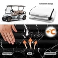 thumbnail image 5 of Bulopur Black Marble Golf Seat Covers for Cart Waterproof Golf Cart Seat Towel Blanket with 4 Front Pockets Compatible with EZGO, Yamaha, Club Car, 5 of 8