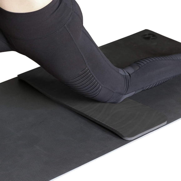 Yoga Knee Pad and Kneeling Pad by Yoga Paws - Pad for Elbow, Wrist, Joint Comfort - Perfect Travel Yoga Accessories or Compliment to Yoga or Pilates Mat - Eco-Friendly Natural Rubber - Black