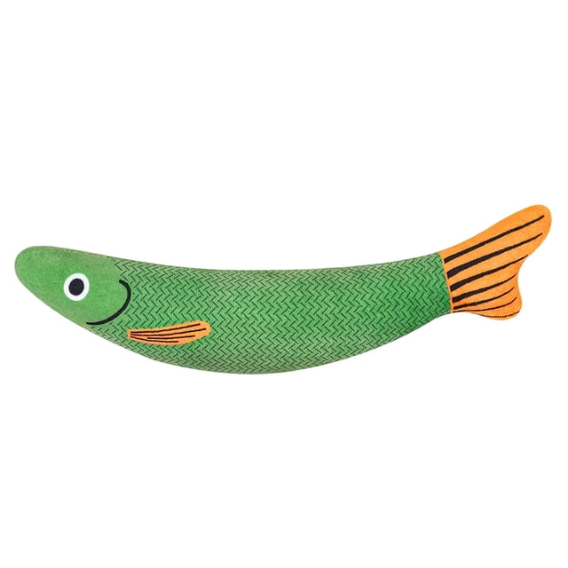 1PCS Jouets pour Chat Qui Couinent, Jouets à Mâcher pour Chat, Jouets à Mâcher Poisson Mieux Résistant pour Animaux, Jouet Interactif en Peluche Poisson Dessin Animé pour Chats