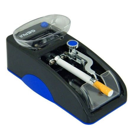 GERUI Electric Cigarette Tobacco Rolling Automatic Roller Maker Mini Machine (blue and (Best Cigarette Rolling Machine For Joints)