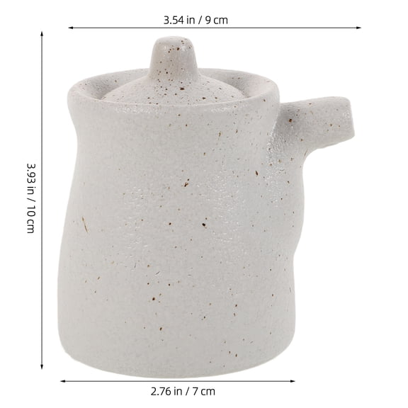 Japanese Ceramic Oil Pots Vinegar Dispenser Bottle Soy Sauce Dispenser Olive Oil Decanter for Kitchen Condiment