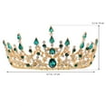 thumbnail image 4 of Wedding Crown Rhinestones Baroque Style Bridal Tiara Crown for Special Occasion, 4 of 8