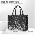 thumbnail image 3 of Large Capacity Tote Bag,Black Gothic Sun Moon Flower Pattern Handbag Fashion Luxury Tote Bag,15.7"x13"x 5.1" Inches,Laptop Compatible, 3 of 6