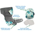 thumbnail image 2 of Pañales Ecológicos Estampados Babybamboo para Niña 5 Pañales 5 Insertos de 4 Capas Interior de Bambú 4-15 kg, 2 of 8