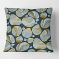 thumbnail image 2 of Designart Golden Marble Design IV' Mid-Century Modern Throw Pillow - 18x18, 2 of 2