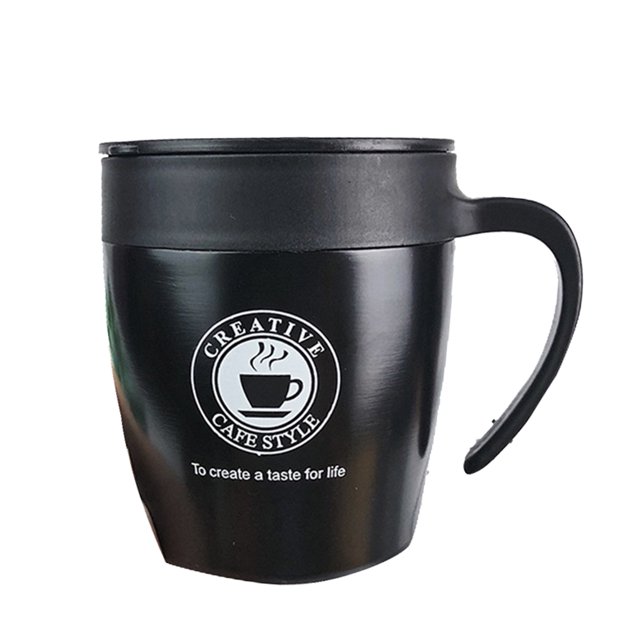 Mango de acero inoxidable Taza térmica Tazas de café Aislamiento de moda Botella de agua Taza de viaje Frascos de vacío 330ml Speravity JJ19425-01B