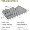 thumbnail image 2 of Drawer Knife Organizer, Kitchen Plastic Drawer Knife Block Holder Storage Sets for 16 Knives and 1 Sharpening Steel Extra Large Steak Chefs Knives Holder, 2 of 3