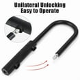 thumbnail image 2 of Black Compact U-Lock antirotation deadbolt for security and durability on the length of your stop and location, 2 of 5