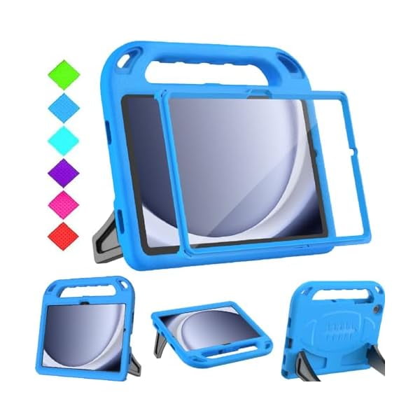 wonim11 BMOUO Kids Case for Samsung Galaxy Tab A9+/A9 Plus 11 Inch 2023 (SM-X210/X216/X218), with Screen Protector, Shockproof Samsung Galaxy Tab A9 Plus Case for Kids, Blue
