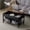 Rustic Brown-black, variant on YANGLI 36" Lift Top Coffee Table with Free Cloth Storage Bins, White Walnut Farmhouse for Living Room, Small Modern for Small Space, Minimalistic, Dark Walnut