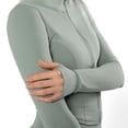 thumbnail image 4 of YITTY Active Women's and Women's Plus UltraLuxe Cropped Full Zip Jacket, Athleisure, 4-Way-Stretch, Thumbholes, Sizes XS-4X, 4 of 7