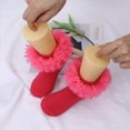 thumbnail image 6 of NOLDARES Grils Ruffle Socks Toddler Double Frilly Fluffy Princess Dress Cotton Sock Tutu Socks for Girls/Baby/Toddler(Hot Pink,4-6 Years), 6 of 7