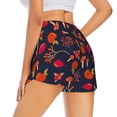 thumbnail image 3 of Xecao's Autumnal Forest for a double-layer running short for women, perfect for gym, tennis, and more, featuring a convenient pocket., 3 of 9