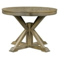 thumbnail image 5 of Retro Functional Extendable Dining Table with a 12" Leaf, Round Dining Table for Dining Room and Living Room (Natural Wood Wash), 5 of 7