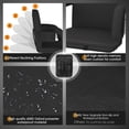 thumbnail image 2 of DKMOCO 23" Extra Wide Dual Side Heated Stadium Seats for Bleachers with Back Support, Folding Bleacher Seat with Storage Pockets for Outdoor Camping Games Sports,Black(No Battery), 2 of 9