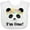 AA-White, variant on Inktastic First Birthday Panda 1 Year Old Girl Girls Baby Bib