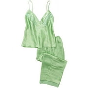 St Solid Satin Pj