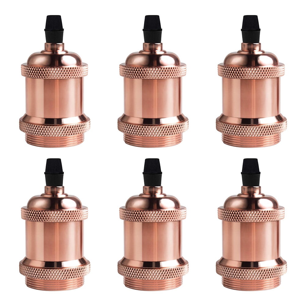 RisingPro Vintage Industrial Light Bulb Holder Edison E26 E27 Fitting Pendant Lamp Holder