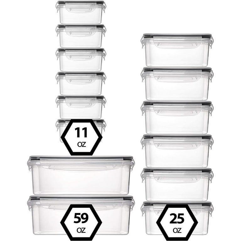 Fullstar, Meal Prep Container, Tupperware Sets With Lids, Food Storage  Containers, 50 Pcs, Marker & Labels 