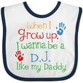 thumbnail image 3 of Inktastic DJ Like Daddy Boys or Girls Baby Bib, 3 of 4
