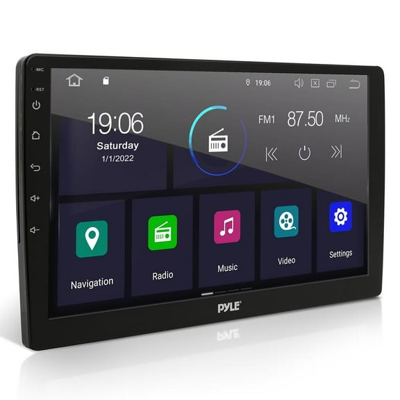 Pyle Double DIN 6.95-Inch & 10-Inch Monitor 1080P HD Touchscreen Bluetooth Car Radio Audio Receiver