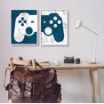 thumbnail image 2 of Stupell Industries Video Gaming Controller Silhouette Graphic Art White Framed Art Print Wall Art, Set of 2, Design by Kim Allen, 2 of 8