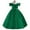Dark Green, variant on Elegant Princess Dress up Birthday Party Christmas Costume for Toddler Girls