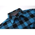 thumbnail image 4 of Alex Vando Mens Button Down Shirts Regular Fit Long Sleeve Casual Plaid Flannel Shirt, 4 of 5