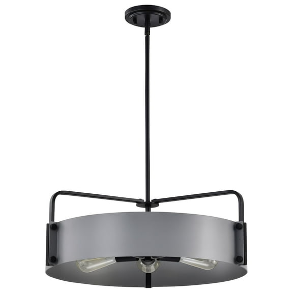 Nuvo Lighting Altos 5 Light Large Pendant - Gray and Matte Black Finish